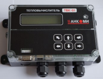 Тепловычислитель для одной тепловой системы АНКОМИ ТВК-01 Счетчики воды и тепла